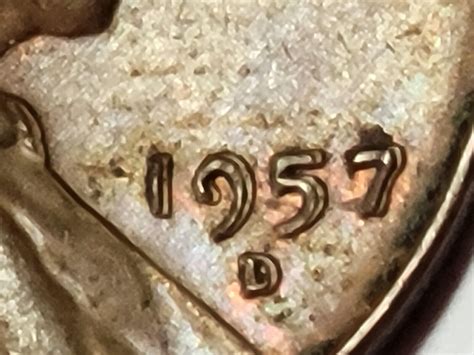 1957 D Double Stamp Penny Values MAVIN