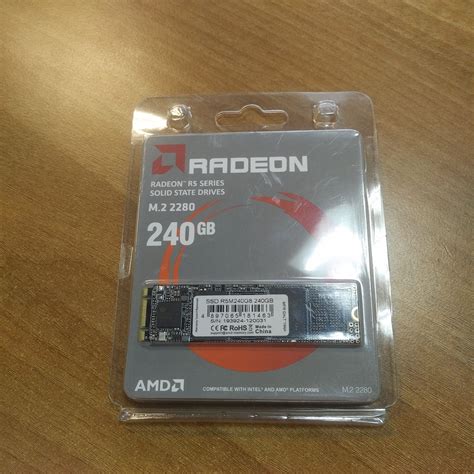 SSD диск AMD Radeon M.2 2280 240Gb R5 Series SATA-III NAND 3D TLC ...