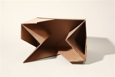 Flat Pack Cardboard Stool On Behance