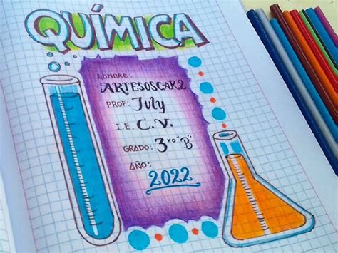 Portadas De Qu Mica Dibujos Cuadernos Marketing Agency