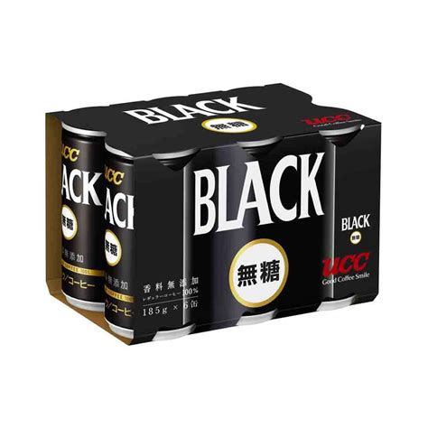 Ucc Original Japanese Black Coffee 6 X 186ml Cans Made In Japan