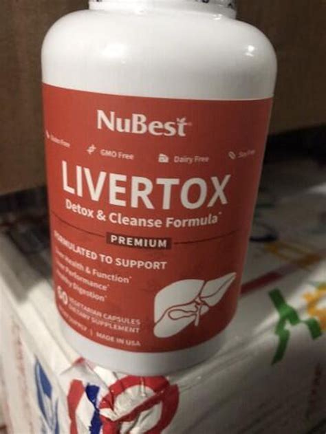 Livertox Advanced Formula For Liver Detox Cleanse And Digestion 60 Ve Nubest Nutrition®