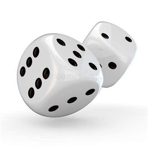 Set Of White Dice Stock Vector Illustration Of Numbers 104789122