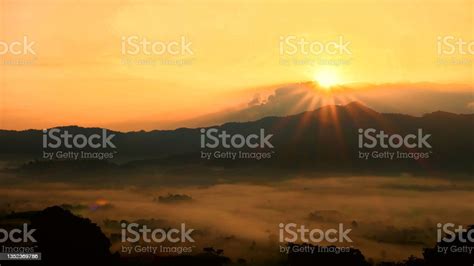 Scenic View Dramatic Beautiful Sunset Sky Natural Sunset Sunrise On