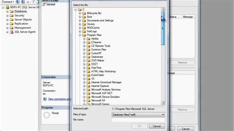 How To Attach A Database In Sql Server 2008 Youtube