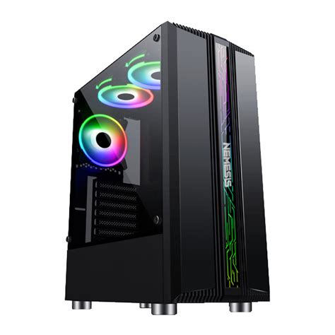 Jual Pc Case Gaming Nyk Nemesis Atx Itx Glass Dust Filter Fan Rgb Usb