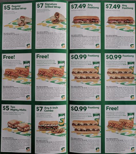 Subway Coupons February 2024 - Sena Vivian