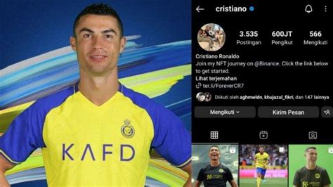 Cristiano Ronaldo Genap Punya Followers 600 Juta Di Instagram Pecahkan