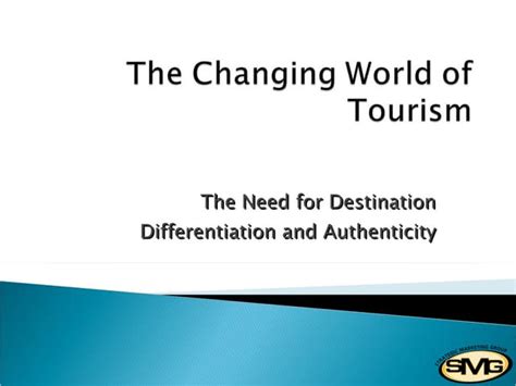 The Changing World Of Tourism Final | PPT