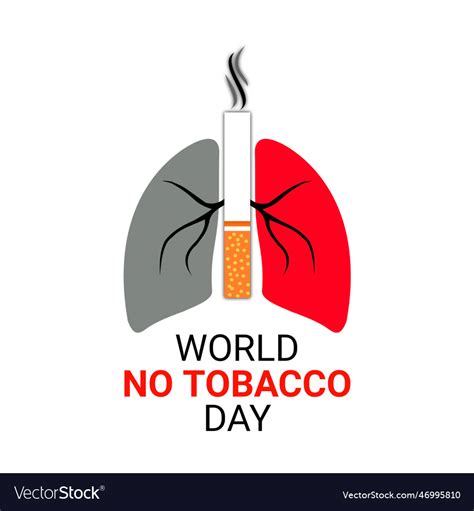 World no tobacco day Royalty Free Vector Image