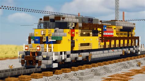 Minecraft Union Pacific Sd Ah Train Tutorial Youtube