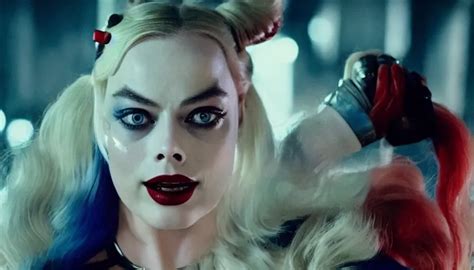 Margot Robbie As Harley Quinn Detailed High Contrast Stable