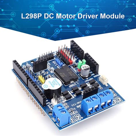 AU L298P DC Stepper Motor Board 5V Motor Drive Expansion Board Dual For