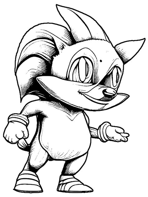 Sonic Coloring Page · Creative Fabrica