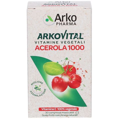 Arkovital Acerola 1000 Vitamina C Naturale 30 Pz Redcare