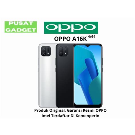 Jual OPPO A16K RAM 4 INTERNAL 64 GARANSI RESMI OPPO Shopee Indonesia