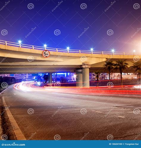 Overpass Night stock photo. Image of lighting, evening - 18604100