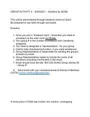 Group Activity Ii Pdf Group Activity Ii Genetics By