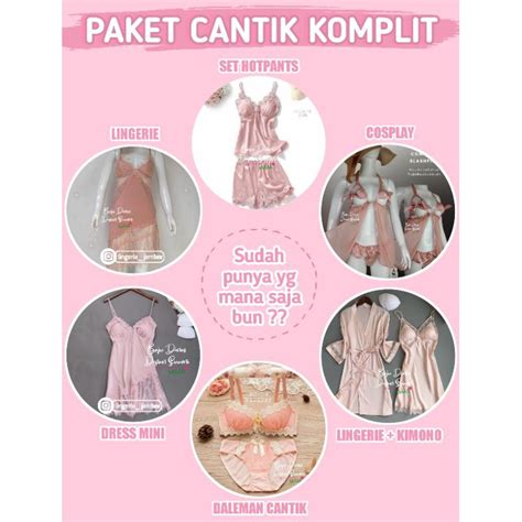 Jual Paket Sesuai Request Paket Lengkap Lingerie Cantik All Varian Lingerie Sexy Dari BDDS