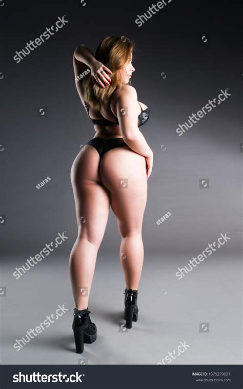 Plus Size Sexy Model Lingerie Fat Stock Photo 1075279031 Shutterstock