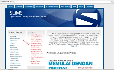 Install Portable SLiMS 7 Portable Senayan Library Management System