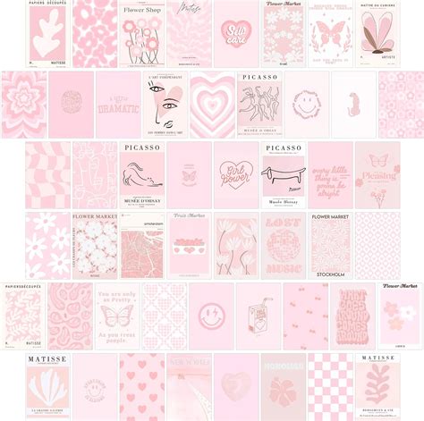 Pink Aesthetic Wall Collage Kit 50pcs 4x6 Inch Australia Ubuy