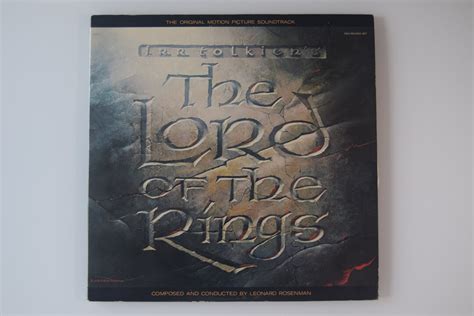 The Lord of the Rings Vintage Vinyl Lps the Original Motion Picture ...