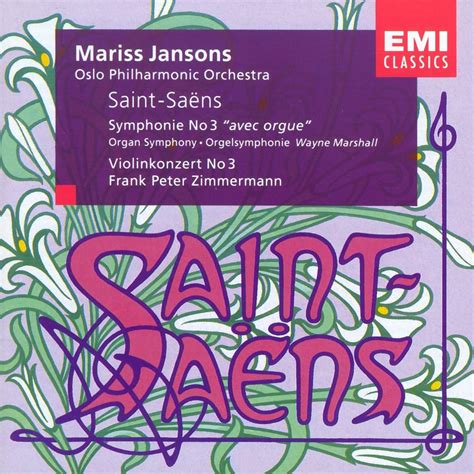 Saint Saens Symphony No Violin Concerto No Audio Cd Camille