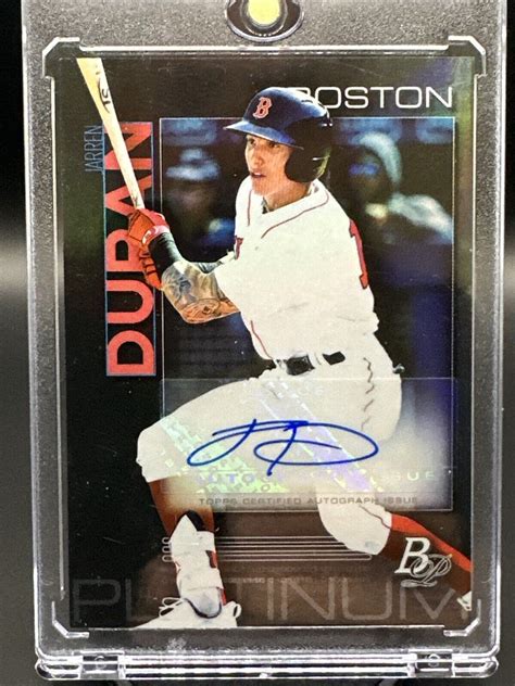 Jarren Duran 2020 Bowman Platinum Top Prospects Auto Autograph Boston