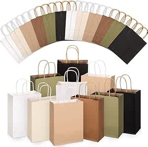 Amazon Skyygemm Pcs Paper Gift Bags Bulk With Handle Assorted