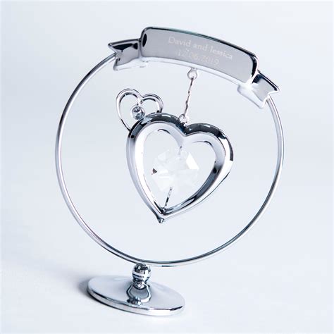 Personalised Swarovski Ornament - Crystocraft Heart | GettingPersonal.co.uk