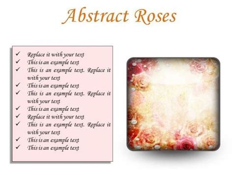 Abstract Roses Background PowerPoint Presentation Slides S