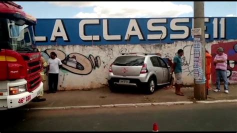 Carro Atinge Muro Da Escola Classe 11 Em Taguatinga Sul DF2 G1