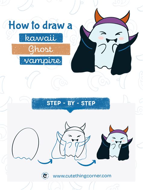 how to draw cute ghosts