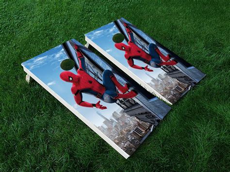 Spiderman Cornhole Superhero Vinyl Cover Cornhole Board Wraps Sticker Cornhole Mural 2 Vinyl