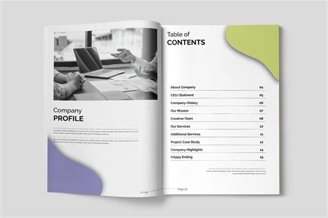 Modern Company Profile Template Brochure Creative Stock 139753