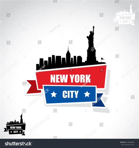 New York City Banner Vector Illustration Stock Vector (Royalty Free ...