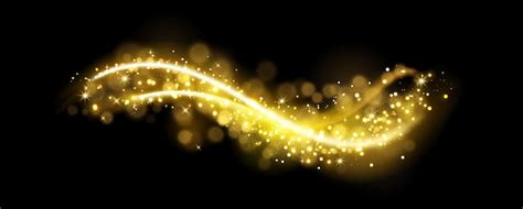 Premium Vector Sparkle Golden Lens Flare Line Elements Set