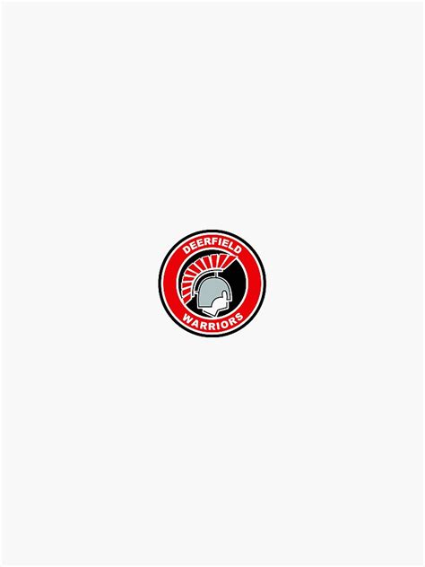 "Deerfield High School DHS Warrior Mascot Logo Design" Sticker by ...