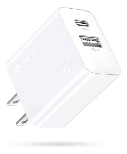 Cargador Carga R Pida Con Salida Dual Usb C W Compatible Con Iphone