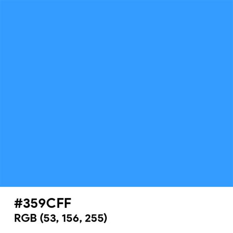 #359CFF color name is Brilliant Azure