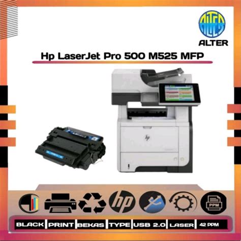 Jual Hp Laserjet Enterprise 500 Mfp M525kaca F4 Shopee Indonesia