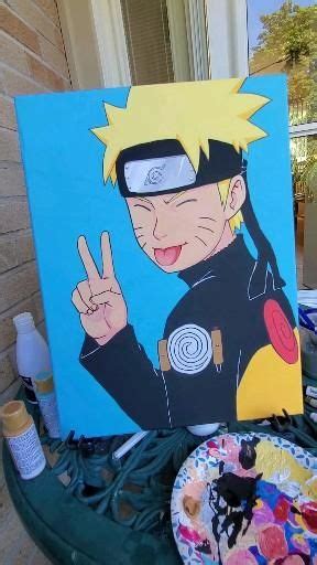 Naruto Acrylic Painting Video Anime Canvas Art Anime Canvas