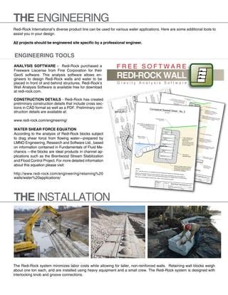 Redi Rock Water Applications Brochure Eagle West Precast Pdf