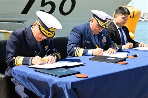 Dvids Images U S Japan Korea Coast Guards Sign Trilateral