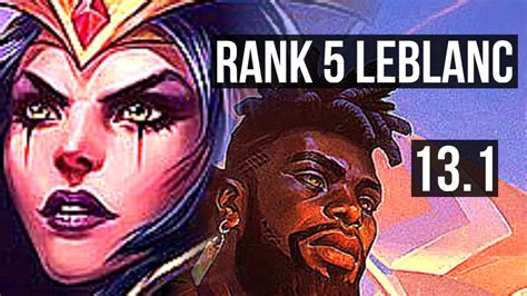 LEBLANC Vs K SANTE MID Rank 5 LeBlanc 66 Winrate 4 2 8 TR