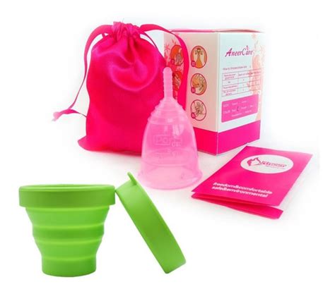 Copa Menstrual Silicona Aneer Bolsita Vaso Esterilizador MercadoLibre