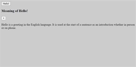 Créer une fenêtre contextuelle à l aide de HTML CSS et JavaScript