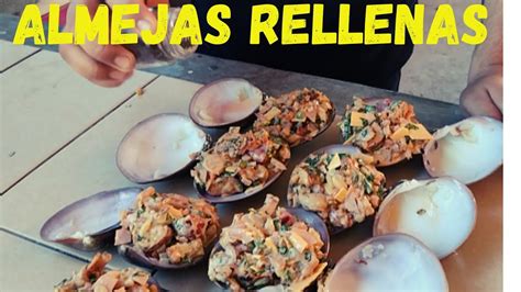 Almejas chocolatas rellenas México comida recetas YouTube