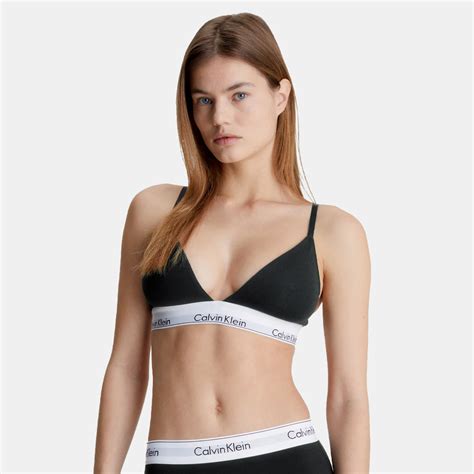 Calvin Klein Lght Lined Triangle Black Qf E